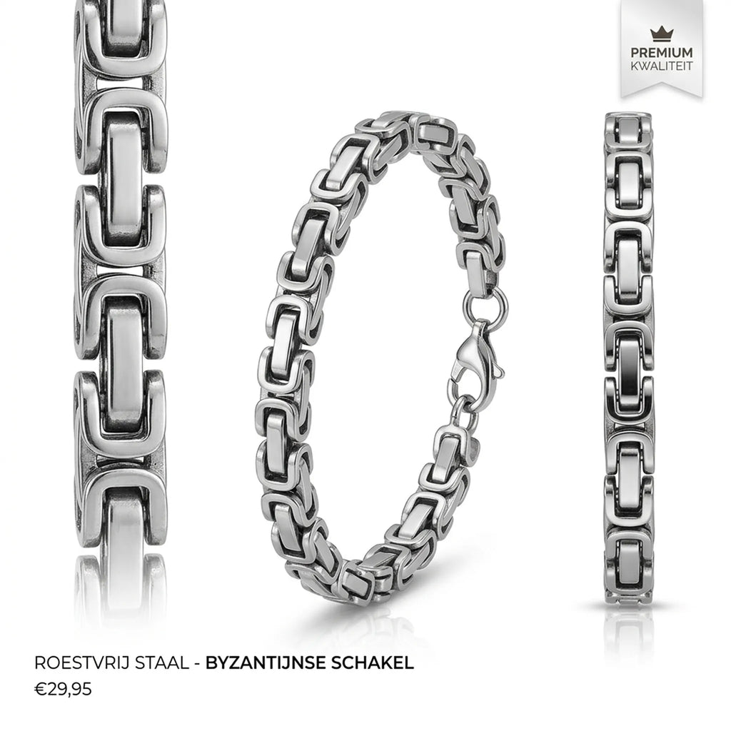 Damesarmband Zilverkleurig 5 mm – RVS Schakelarmband