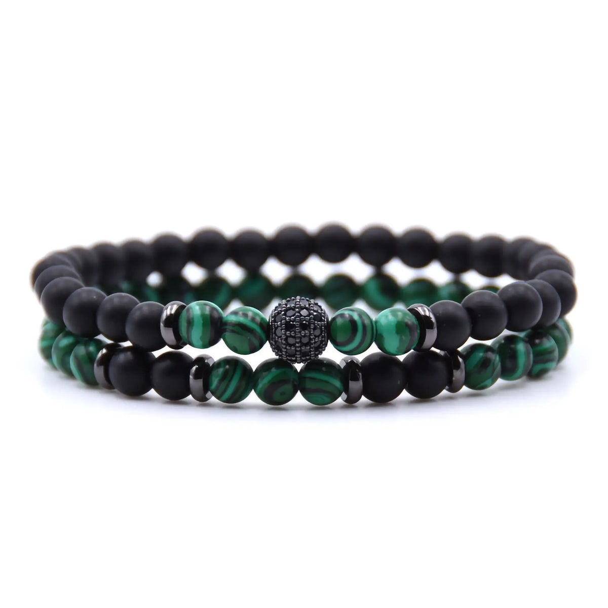 Alegio Black/Green armbandenset