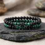 Alegio Black/Green armbandenset