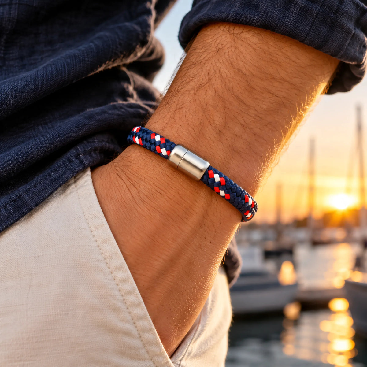 Badboyz Blue Paracord armband