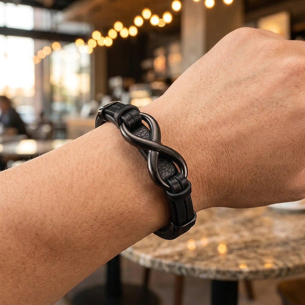 Badboyz Infinity Armband Zwart