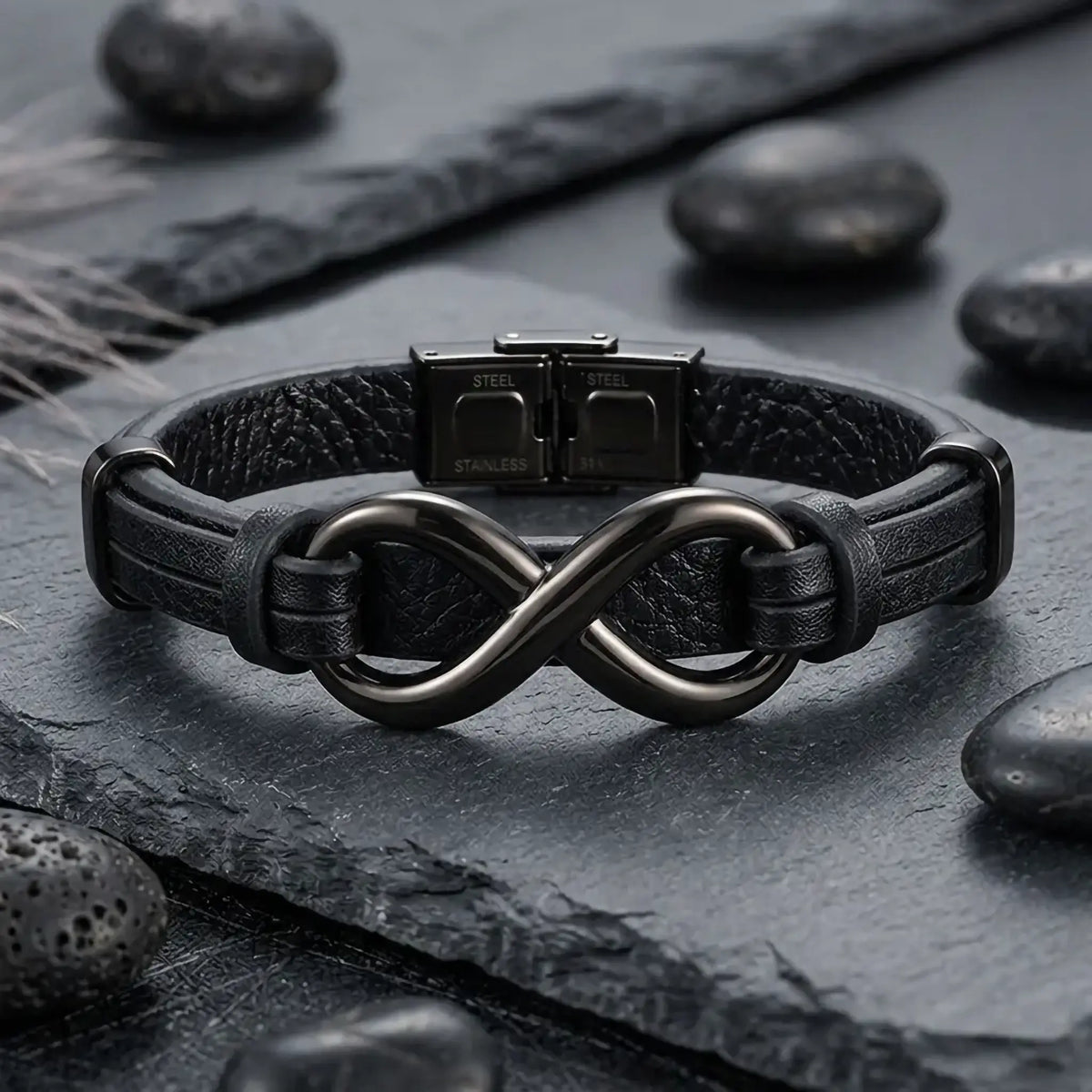 Badboyz Infinity Armband Zwart