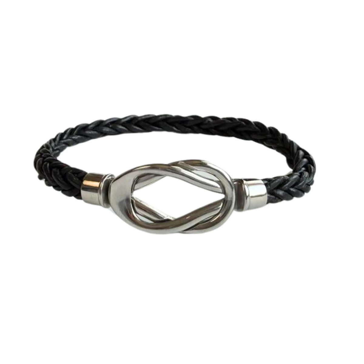 Gevlochten Armband Zwart Infinity