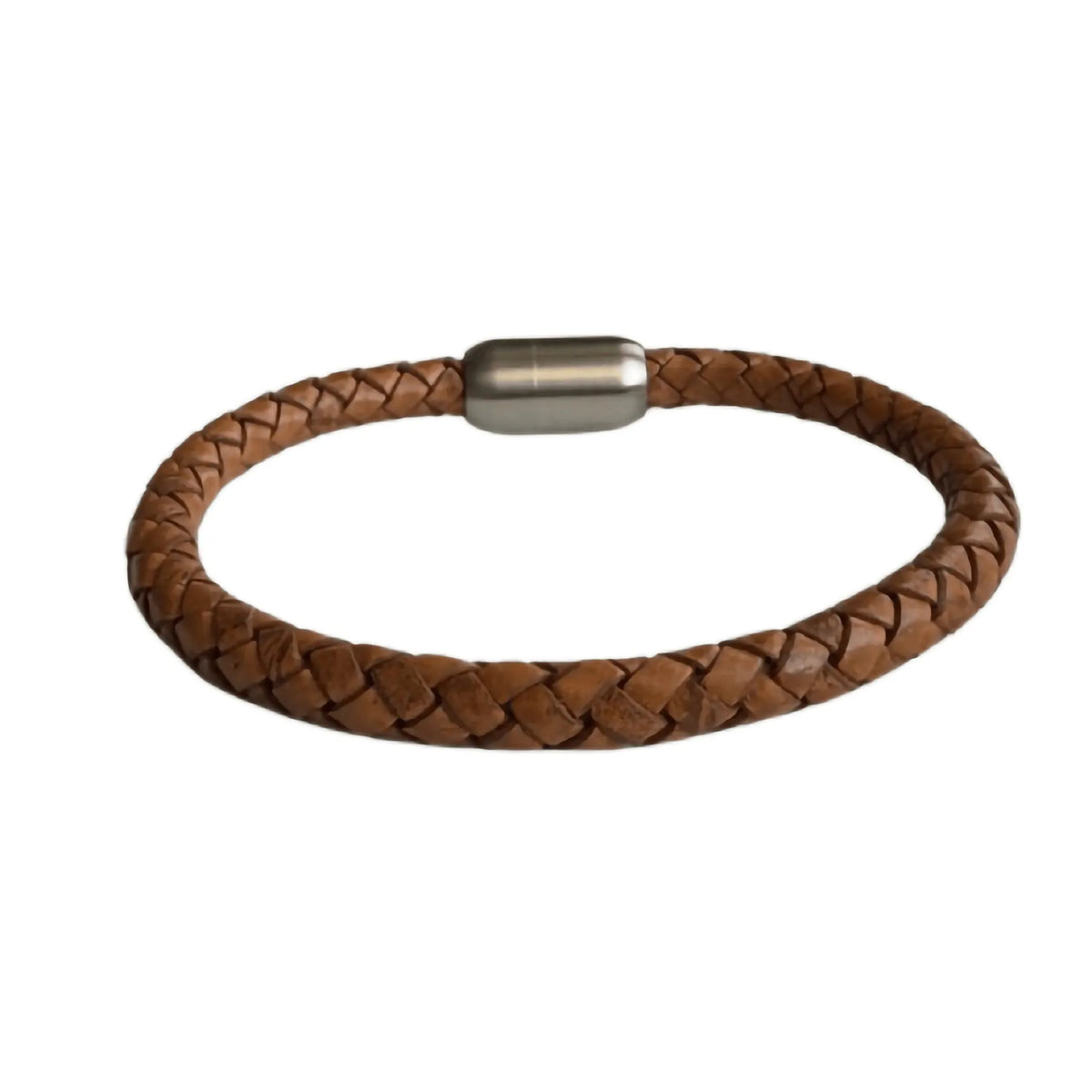 Graveer armband gevlochten ronde Leer