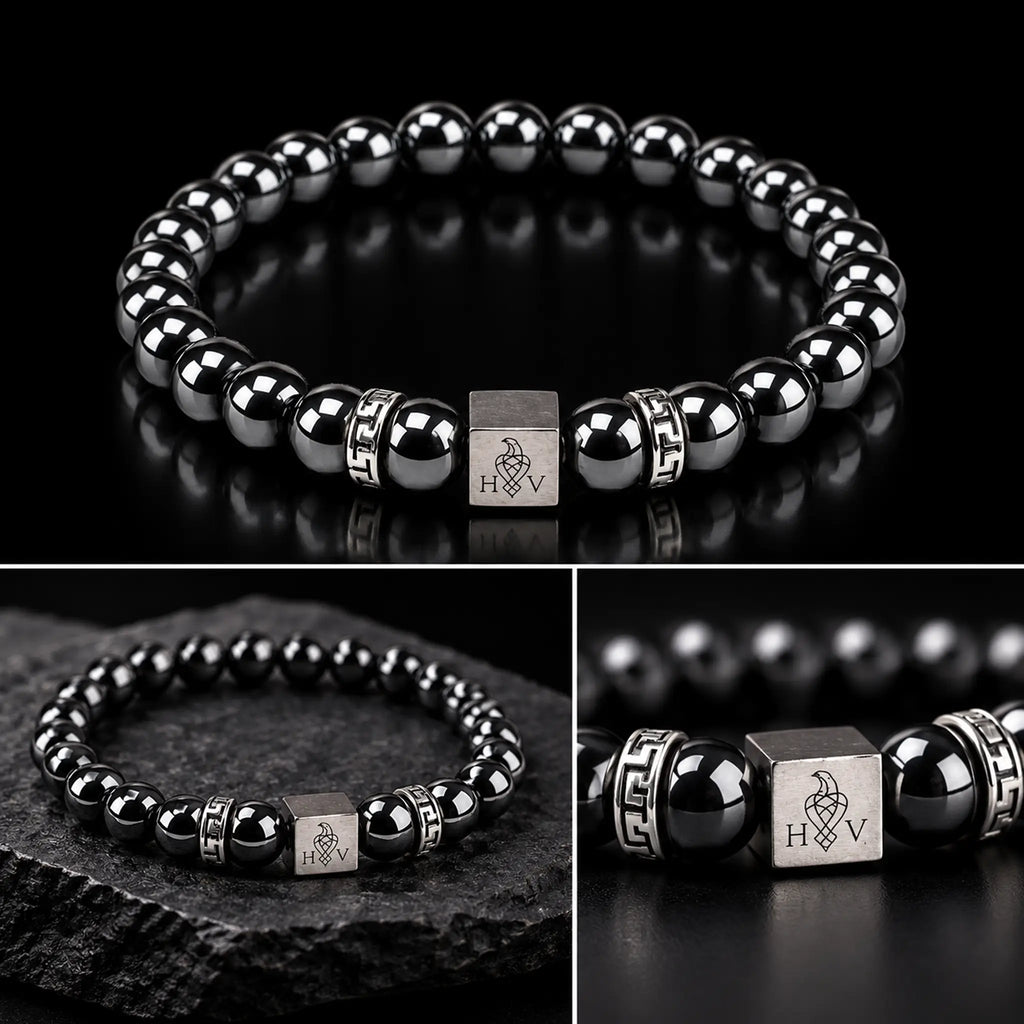 Hugo Valcke Black Hematite 8mm Armband
