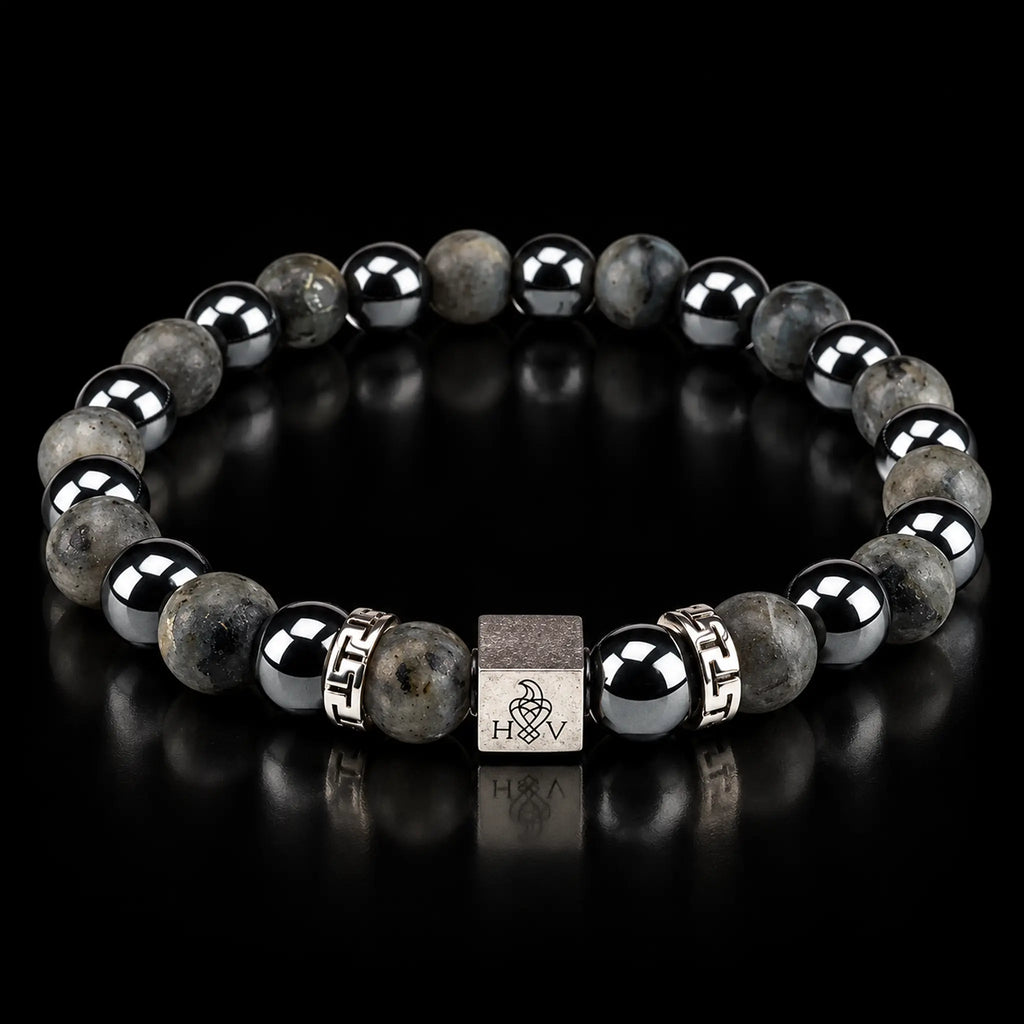 Hugo Valcke Labradorite Hematite 8mm Armband