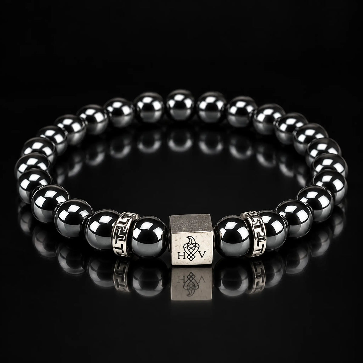 Hugo Valcke Black Hematite 8mm Armband