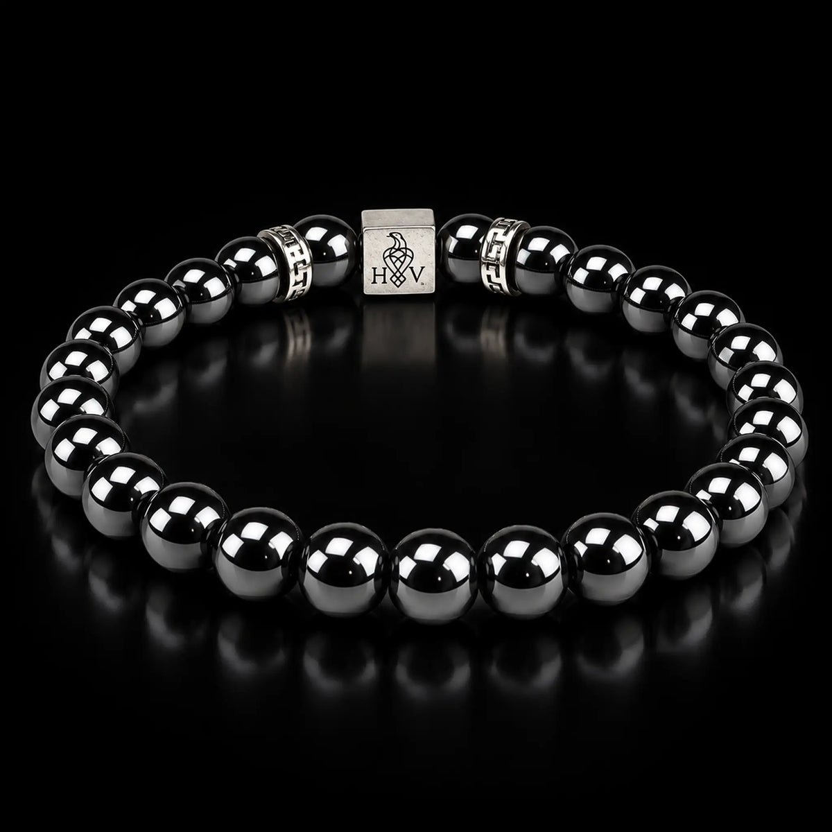 Hugo Valcke Black Hematite 8mm Armband