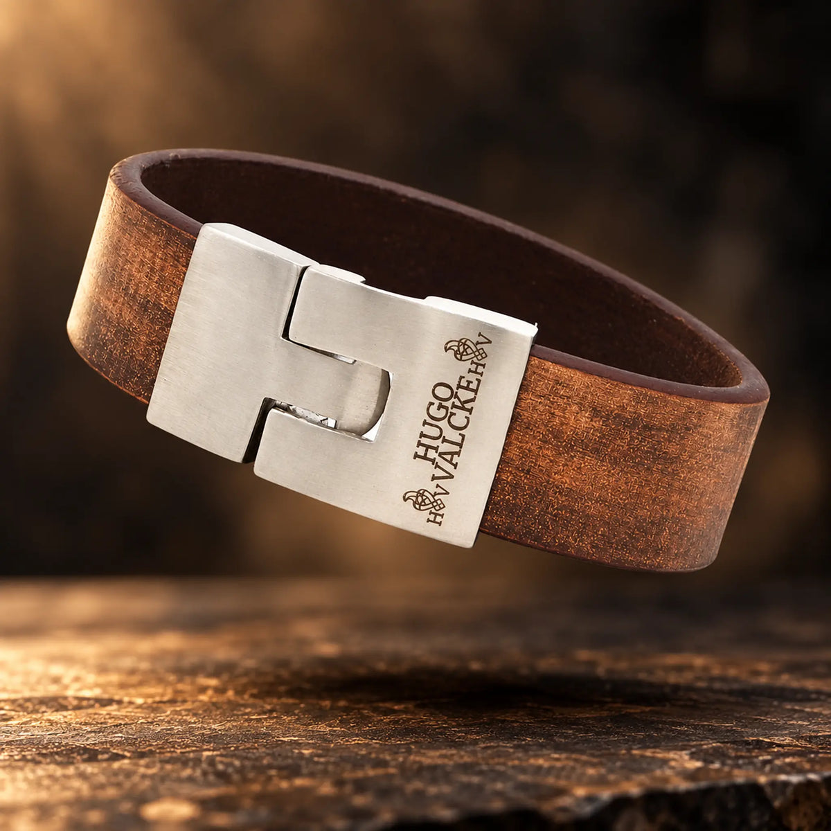 Hugo Valcke Vintage Bruin Armband 20mm