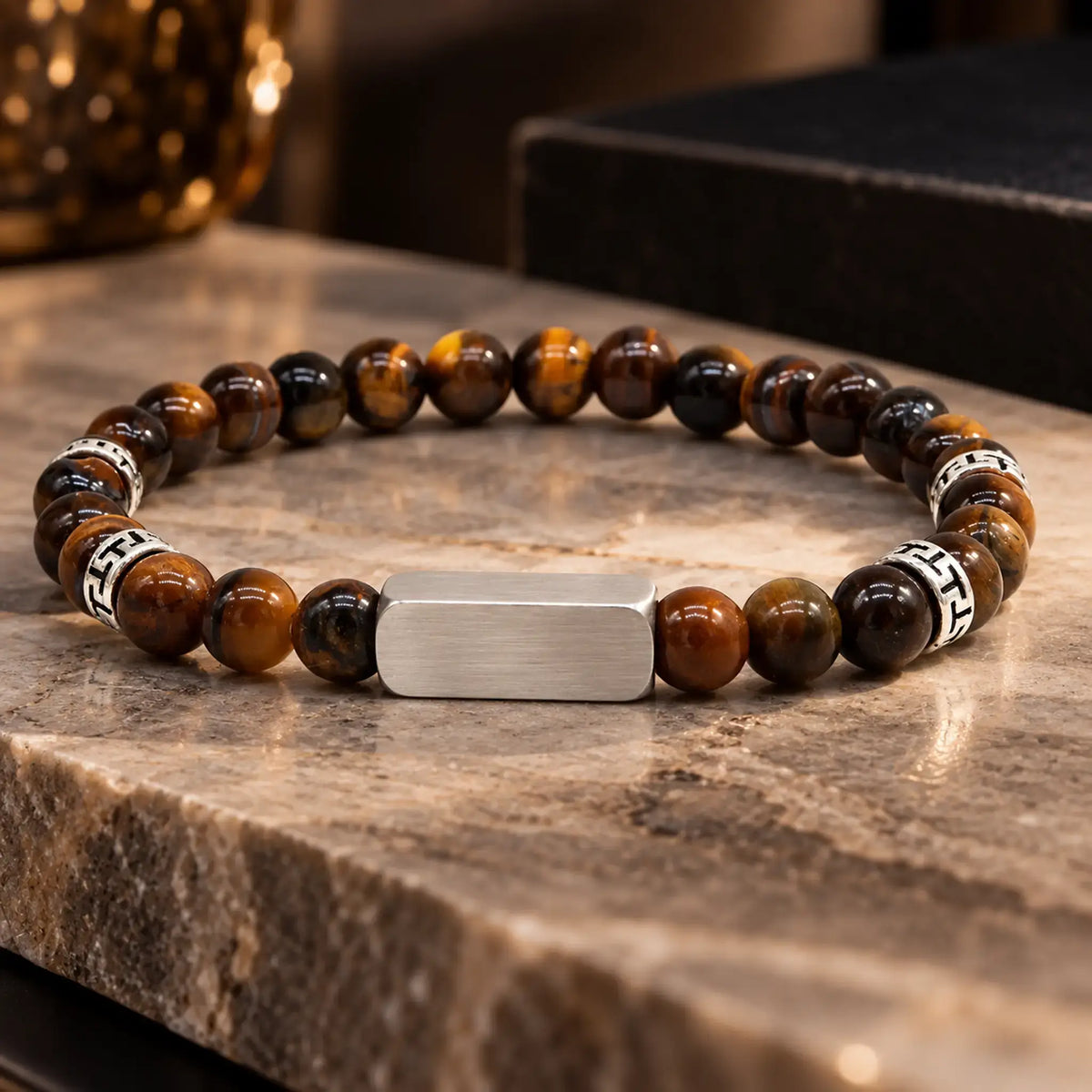 Graveer Armband-Tigereye