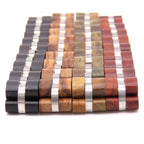 Heren Armband Redwood Hout & Roestvrij Staal – 12mm Brede Armband