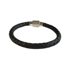 Rond Gevlochten Armband Zwart
