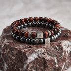 Hugo Valcke CombiSet – Hematiet & Red Tiger Eye