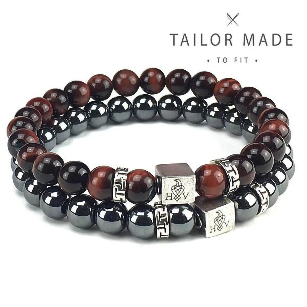 Hugo Valcke CombiSet – Hematiet & Red Tiger Eye